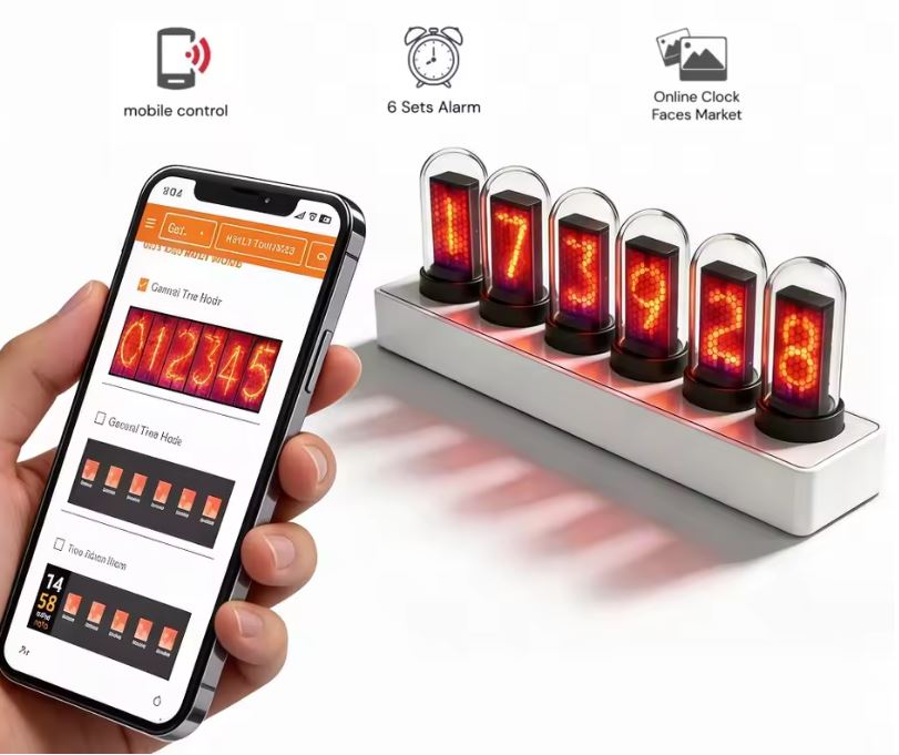 وداعاً لجمود المكاتب التقليدية – ساعة النيكسي الذكية: القطعة التي تمنح مكتبك روحاً فنية وتكنولوجيا حية